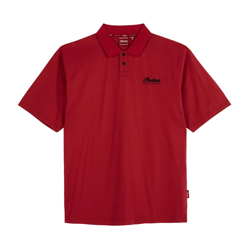 Polo Indian pour homme, rouge