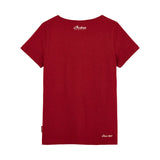 T-shirt 2-Color Foil Script pour femme, rouge