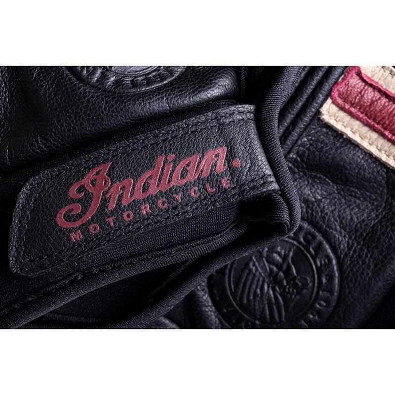 Gants de conduite rétro en cuir pour hommes, noirs - Indian Motorcycle - Boutique en ligne 286062702 équipements moto pas cher