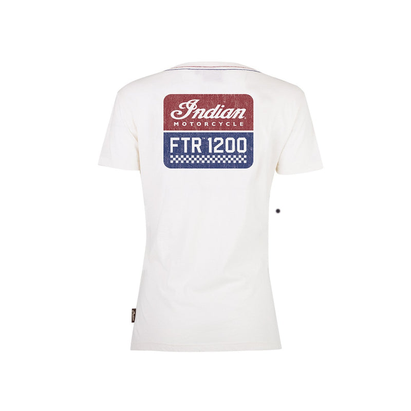 T-shirt FTR1200 Femmes, Blanc - Indian Motorcycle - Boutique en ligne 286897301 équipements moto pas cher