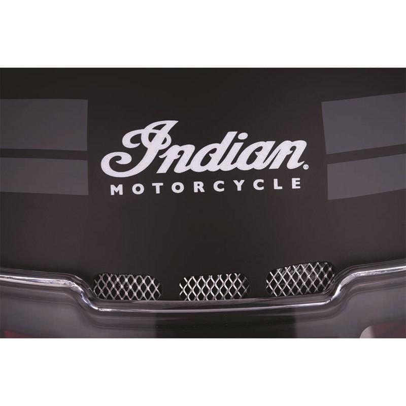 Casque intégral rétro avec rayures mates, noir - Indian Motorcycle - Boutique en ligne 286963001 équipements moto pas cher