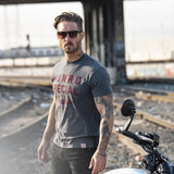 T-shirt 1901 Munro Hommes, Gris - Indian Motorcycle - Boutique en ligne 286974902 équipements moto pas cher