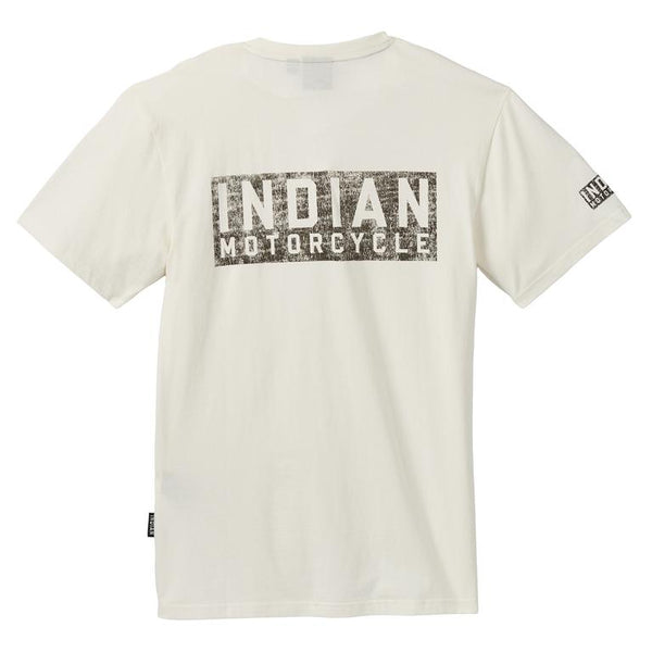 T-shirt avec logo bloc, blanc pour Hommes - Indian Motorcycle - Boutique en ligne 286189702 équipements moto pas cher