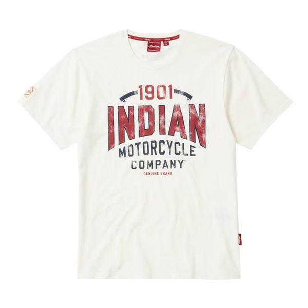 T-SHIRT HOMMES 1901 IMC, BLANC - Indian Motorcycle - Boutique en ligne 286274902 équipements moto pas cher